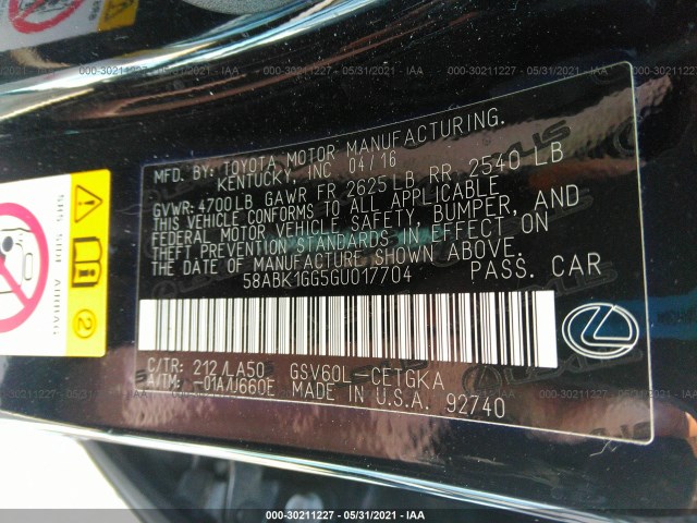 Photo 8 VIN: 00000000000017704 - LEXUS ES 350 