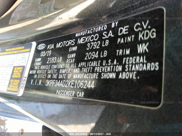 Photo 8 VIN: 00000000000106244 - KIA FORTE 