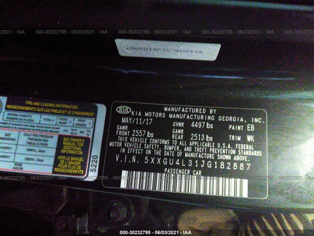 Photo 8 VIN: 00000000000182887 - KIA OPTIMA 