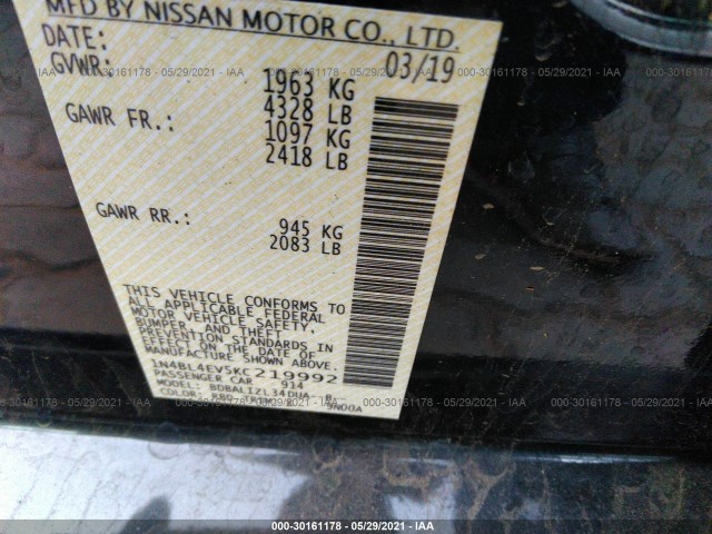 Photo 8 VIN: 00000000000219992 - NISSAN ALTIMA 