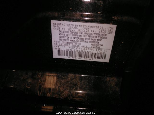 Photo 8 VIN: 000AB8DV6LY307169 - NISSAN SENTRA 