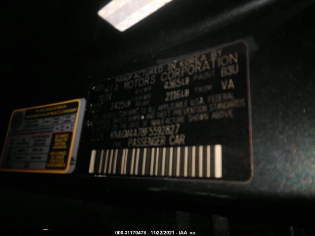 Photo 8 VIN: 000GM4A78F5592827 - KIA OPTIMA 