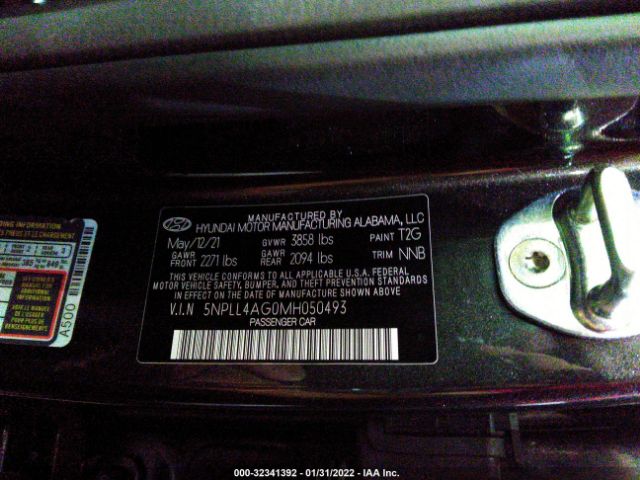 Photo 9 VIN: 000LL4AGOMH050493 - HYUNDAI ELANTRA 