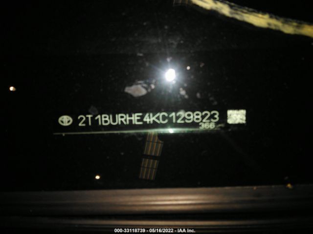 Photo 8 VIN: 001BURHE4KC129823 - TOYOTA COROLLA 