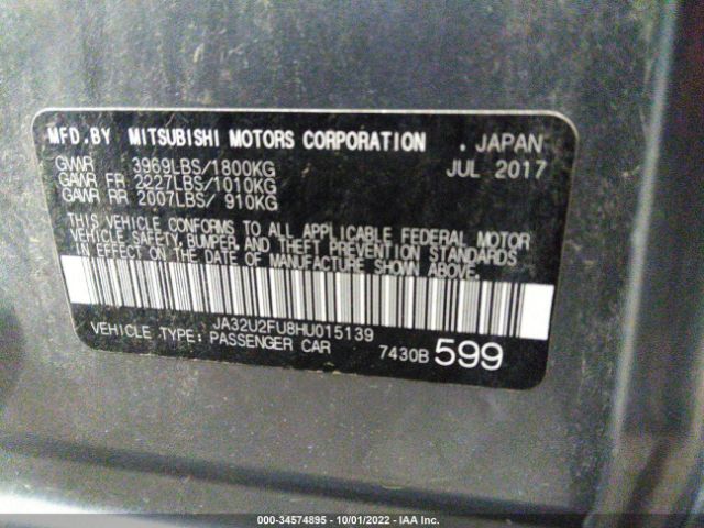 Photo 8 VIN: 0032U2FU8HU015139 - MITSUBISHI LANCER 