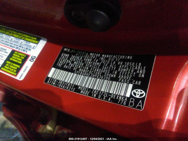 Photo 8 VIN: 00FBURHE3HP636396 - TOYOTA COROLLA 