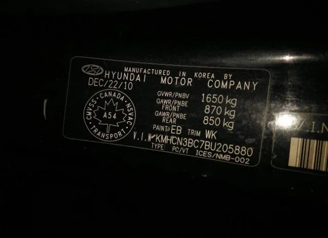 Photo 8 VIN: 00HCN3BC7BU205880 - HYUNDAI ACCENT 