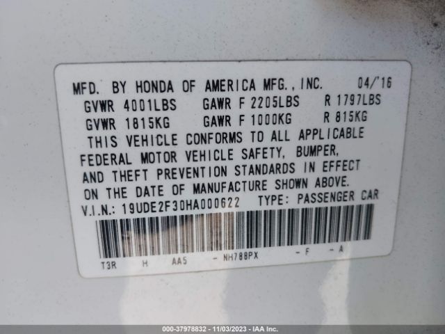 Photo 8 VIN: 19UDE2F30HA000622 - ACURA ILX 