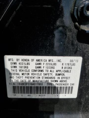 Photo 11 VIN: 19UDE2F31GA017900 - ACURA ILX BASE W 