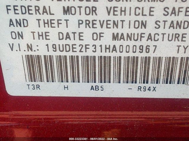 Photo 8 VIN: 19UDE2F31HA000967 - ACURA ILX 