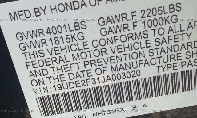 Photo 8 VIN: 19UDE2F31JA003020 - ACURA ILX 