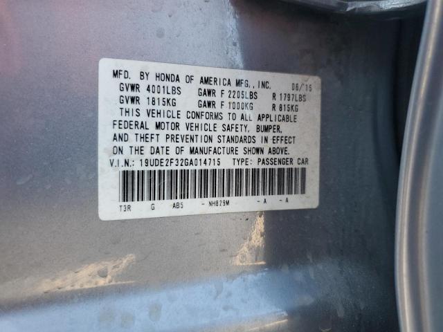 Photo 11 VIN: 19UDE2F32GA014715 - ACURA ILX BASE W 