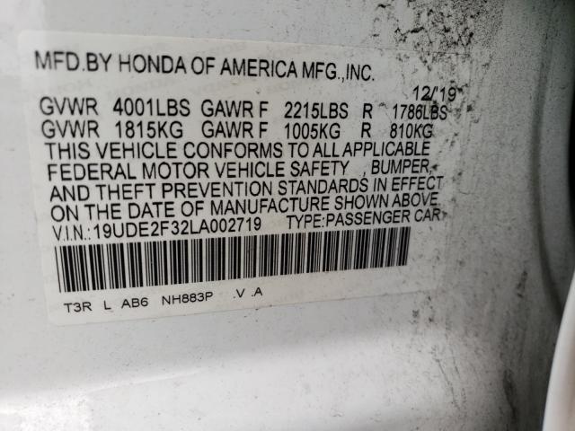 Photo 9 VIN: 19UDE2F32LA002719 - ACURA ILX 