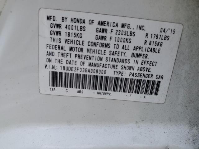 Photo 11 VIN: 19UDE2F33GA009300 - ACURA ILX BASE W 