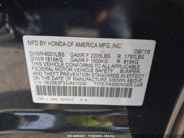 Photo 8 VIN: 19UDE2F33JA010230 - ACURA ILX 