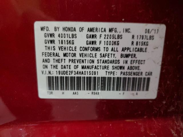 Photo 11 VIN: 19UDE2F34HA015091 - ACURA ILX BASE W 