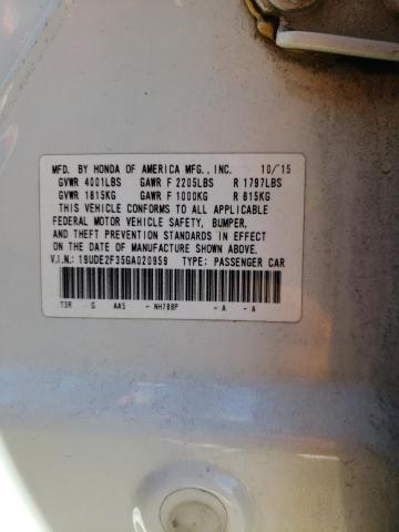 Photo 9 VIN: 19UDE2F35GA020959 - ACURA ILX BASE W 