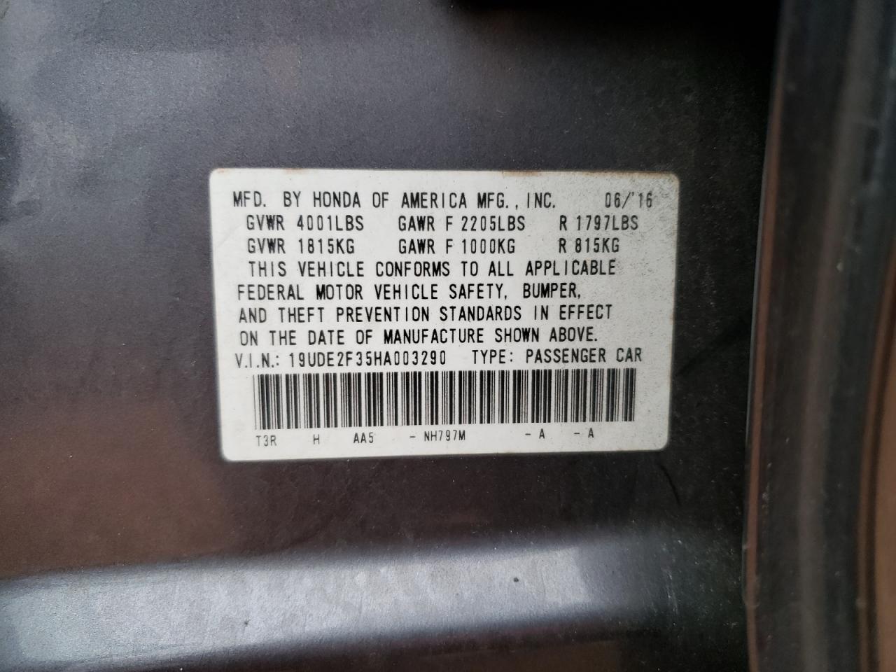 Photo 11 VIN: 19UDE2F35HA003290 - ACURA ILX 