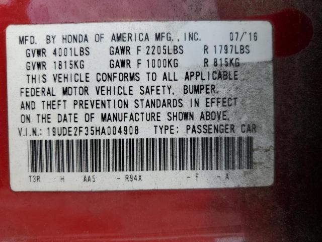 Photo 11 VIN: 19UDE2F35HA004908 - ACURA ILX BASE W 