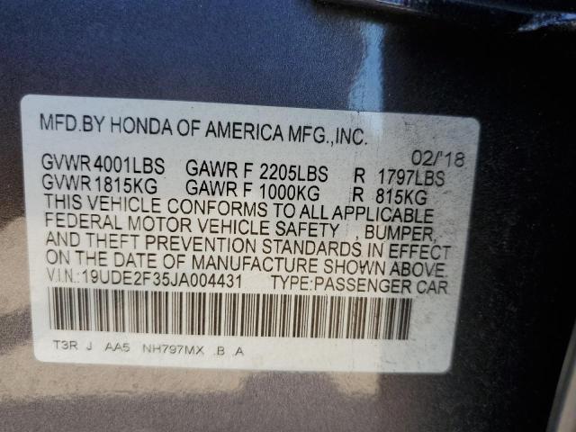 Photo 11 VIN: 19UDE2F35JA004431 - ACURA ILX BASE W 