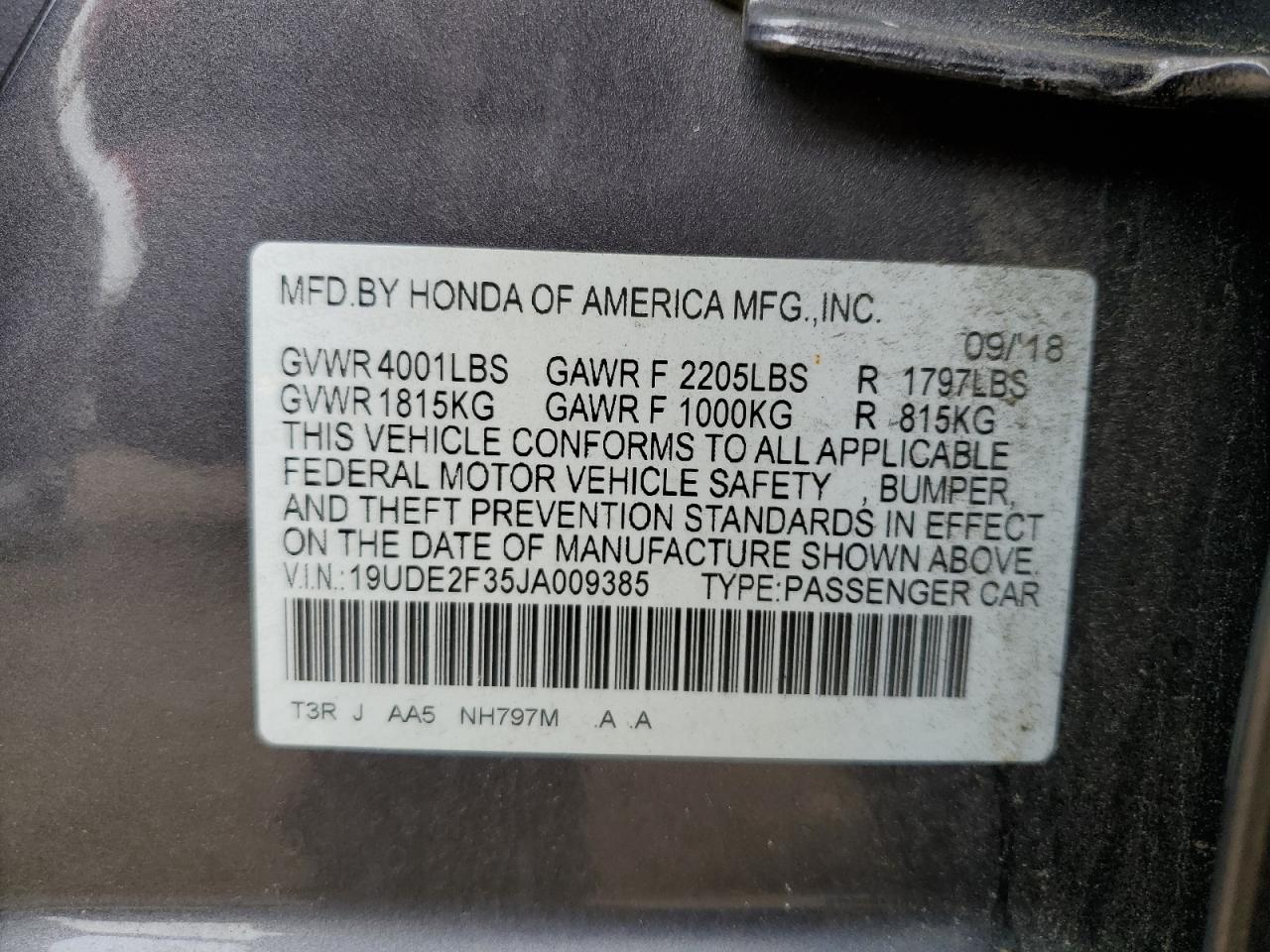 Photo 11 VIN: 19UDE2F35JA009385 - ACURA ILX 