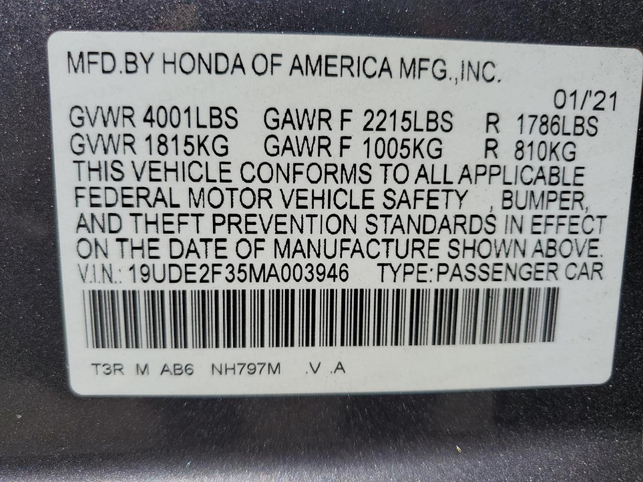 Photo 11 VIN: 19UDE2F35MA003946 - ACURA ILX 