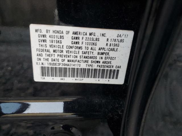 Photo 11 VIN: 19UDE2F36HA014170 - ACURA ILX BASE W 