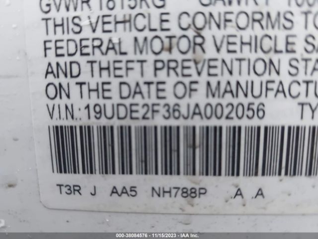 Photo 8 VIN: 19UDE2F36JA002056 - ACURA ILX 