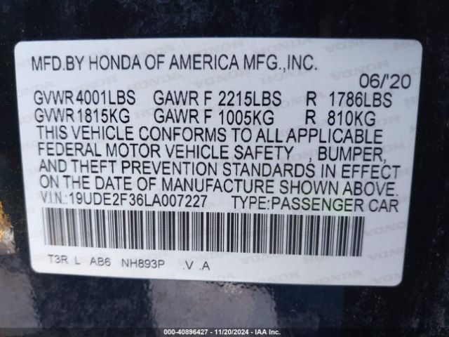 Photo 8 VIN: 19UDE2F36LA007227 - ACURA ILX 