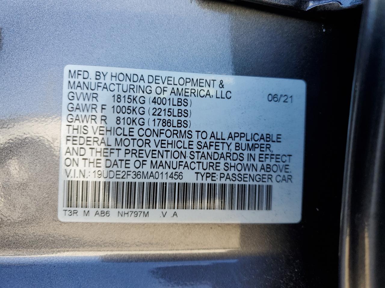 Photo 12 VIN: 19UDE2F36MA011456 - ACURA ILX 