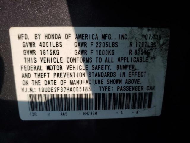 Photo 11 VIN: 19UDE2F37HA005185 - ACURA ILX BASE W 