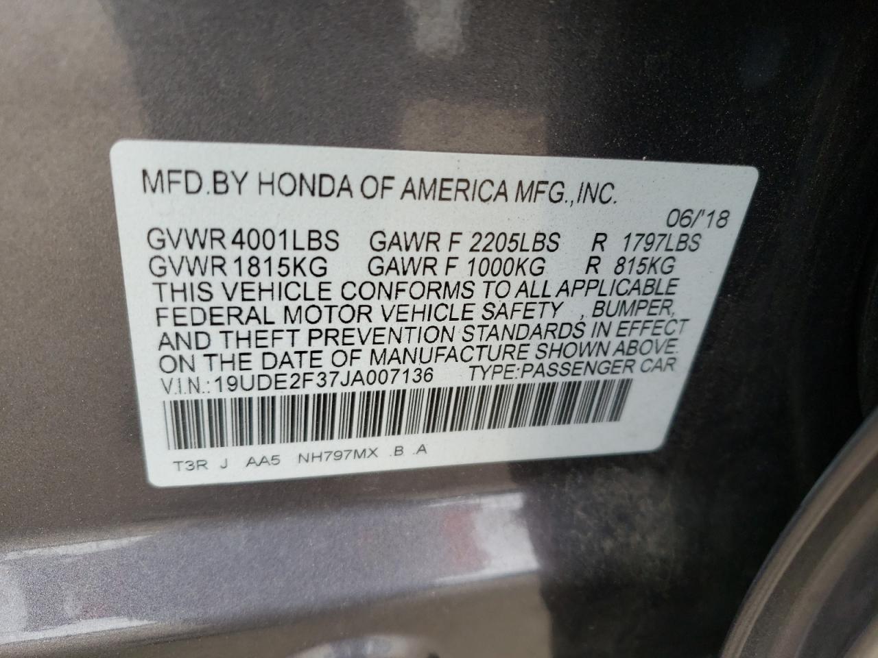 Photo 11 VIN: 19UDE2F37JA007136 - ACURA ILX 