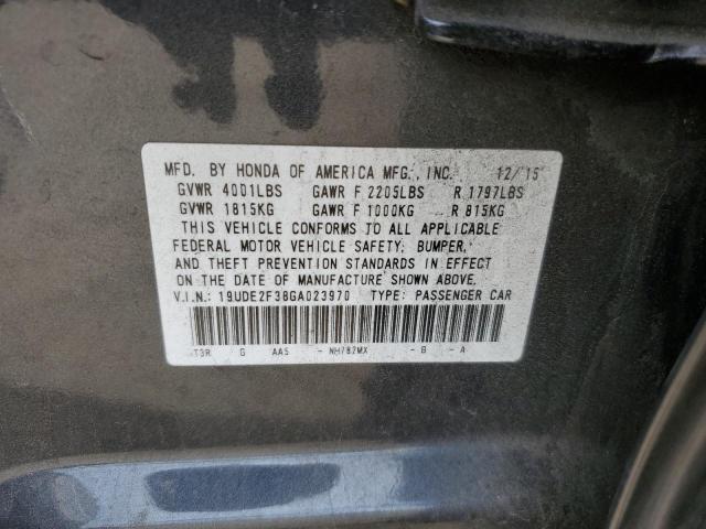 Photo 11 VIN: 19UDE2F38GA023970 - ACURA ILX BASE W 