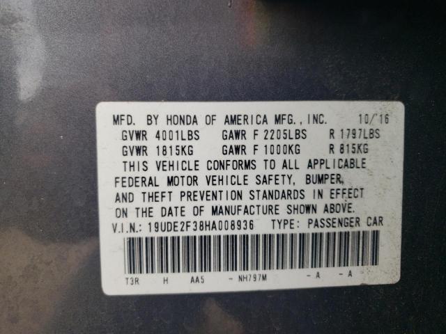 Photo 11 VIN: 19UDE2F38HA008936 - ACURA ILX 