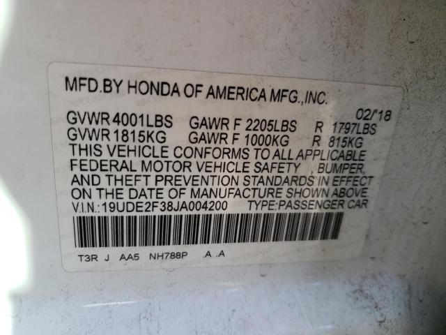 Photo 9 VIN: 19UDE2F38JA004200 - ACURA ILX BASE W 