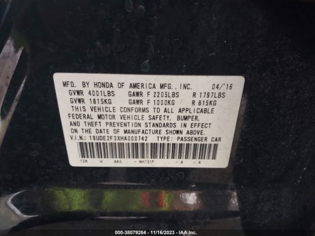 Photo 8 VIN: 19UDE2F3XHA000742 - ACURA ILX 