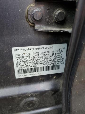 Photo 11 VIN: 19UDE2F3XJA002433 - ACURA ILX 