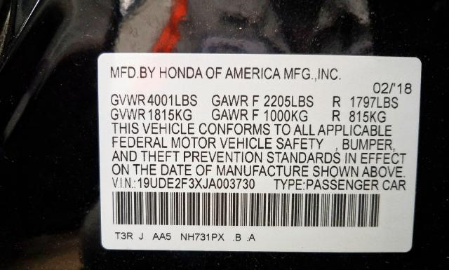 Photo 9 VIN: 19UDE2F3XJA003730 - ACURA ILX 