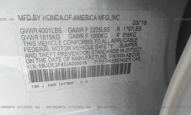 Photo 8 VIN: 19UDE2F43JA005618 - ACURA ILX 