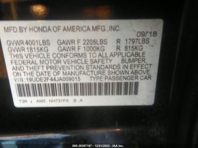 Photo 8 VIN: 19UDE2F44JA009015 - ACURA ILX 