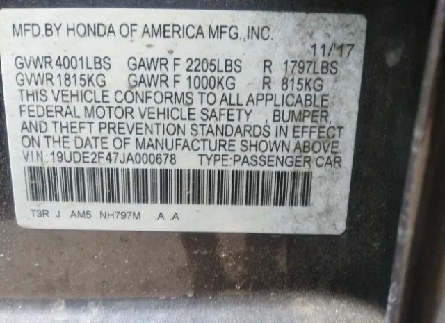 Photo 8 VIN: 19UDE2F47JA000678 - ACURA ILX 