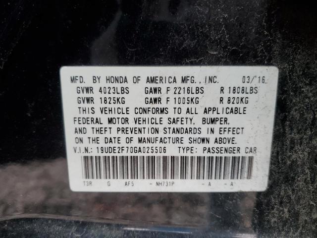 Photo 11 VIN: 19UDE2F70GA025506 - ACURA ILX 