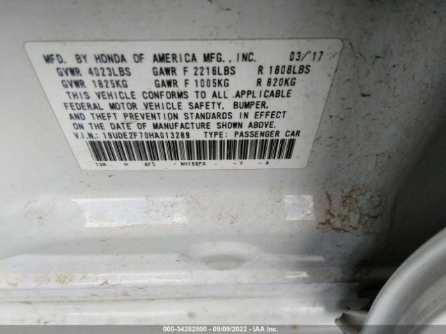 Photo 8 VIN: 19UDE2F70HA013289 - ACURA ILX 