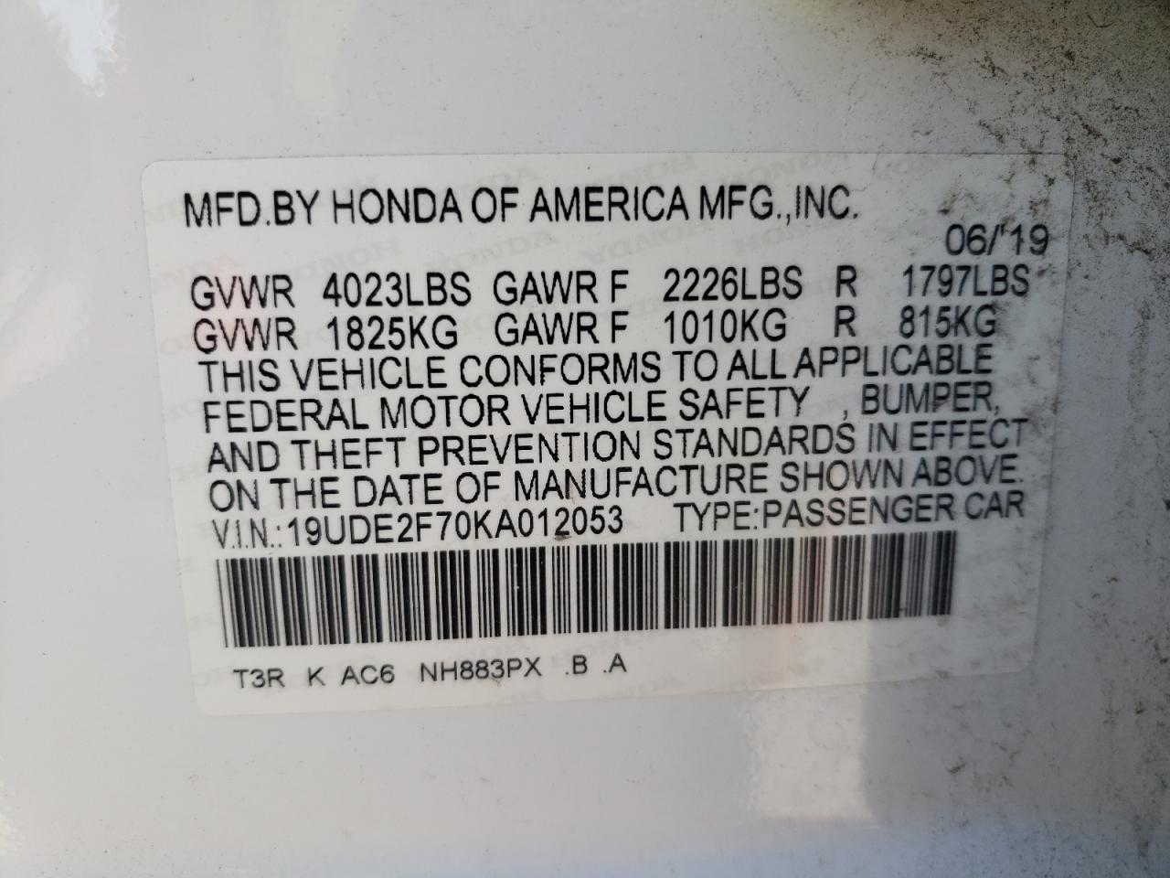 Photo 11 VIN: 19UDE2F70KA012053 - ACURA ILX 