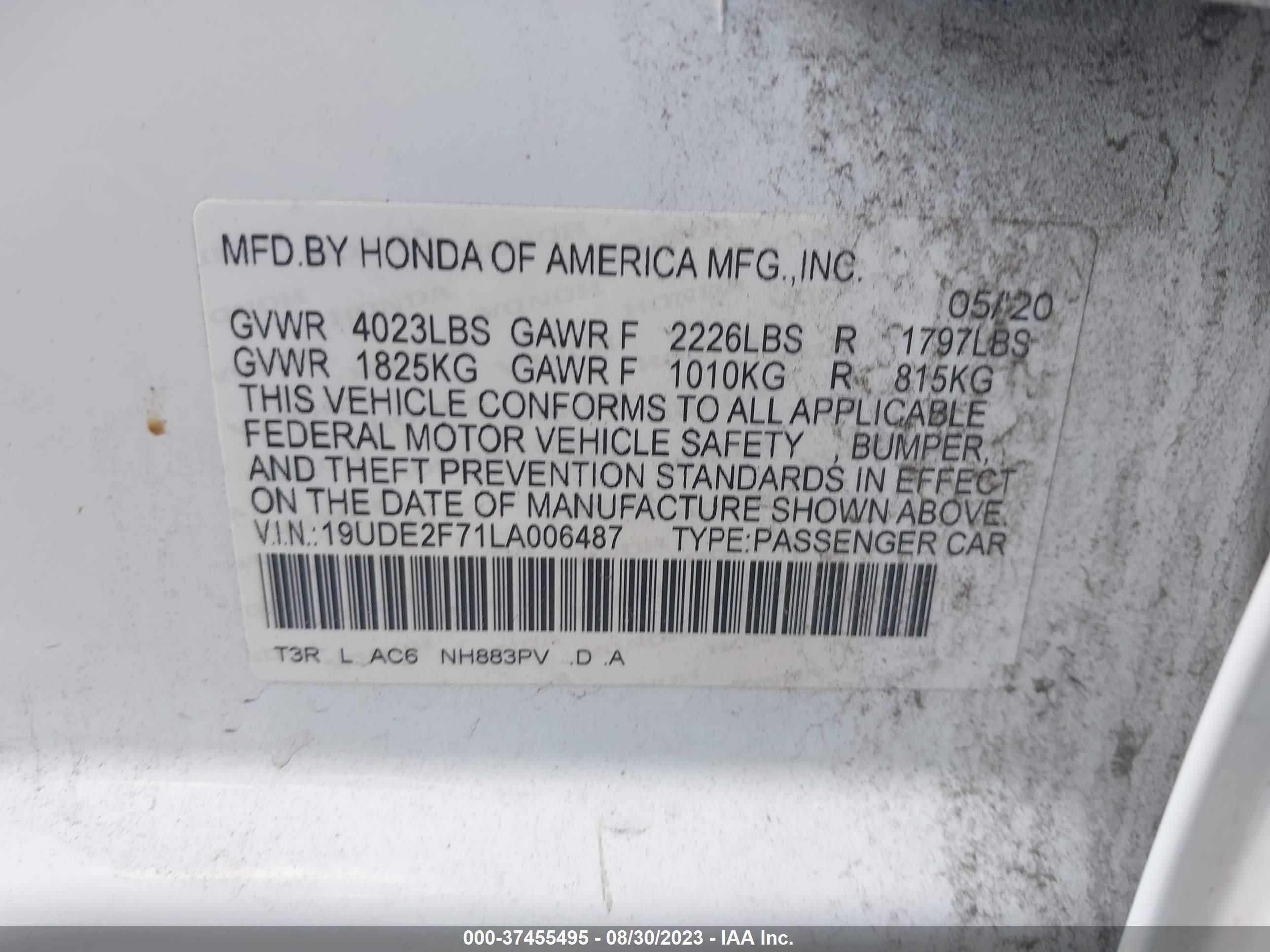 Photo 8 VIN: 19UDE2F71LA006487 - ACURA ILX 