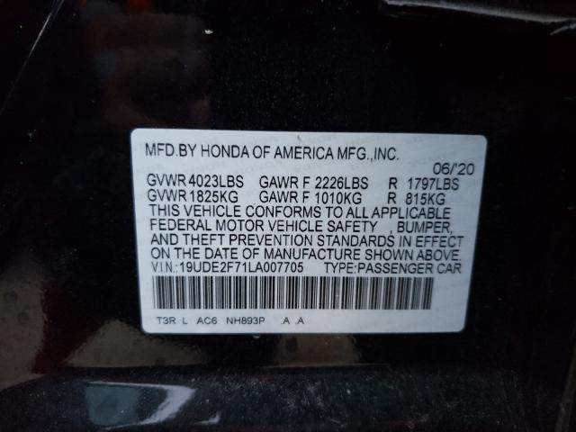 Photo 9 VIN: 19UDE2F71LA007705 - ACURA ILX PREMIU 