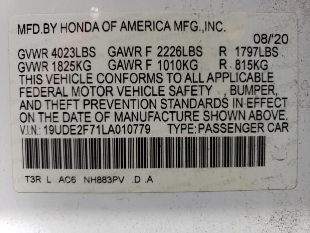 Photo 12 VIN: 19UDE2F71LA010779 - ACURA ILX PREMIU 