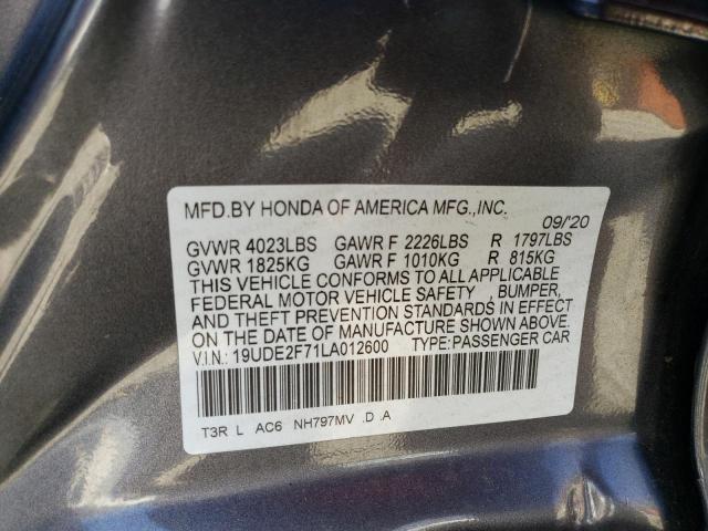 Photo 11 VIN: 19UDE2F71LA012600 - ACURA ILX PREMIU 