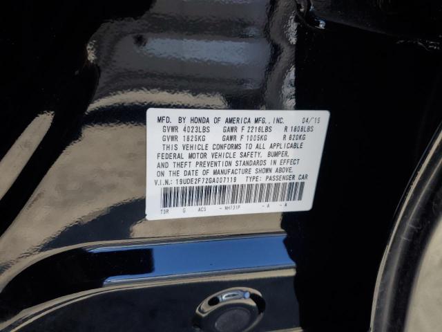 Photo 11 VIN: 19UDE2F72GA007119 - ACURA ILX PREMIU 