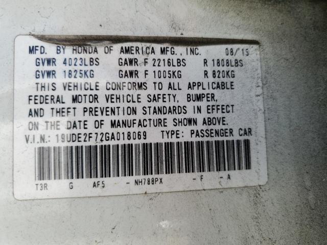 Photo 11 VIN: 19UDE2F72GA018069 - ACURA ILX 